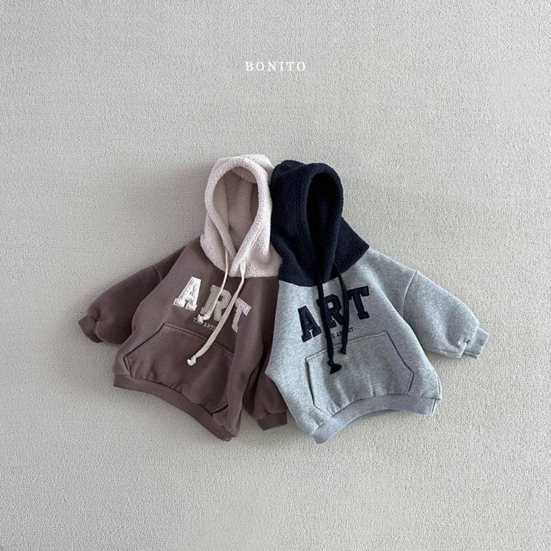 Bonito - Korean Baby Fashion - #babyfashion - Art Raglan Dumble Hood Top