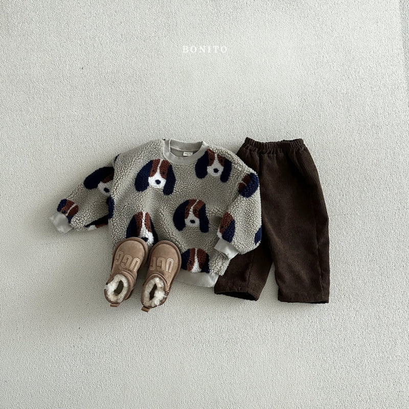 Bonito - Korean Baby Fashion - #babyfashion - Number Dog Dumble Sweatshirts - 6