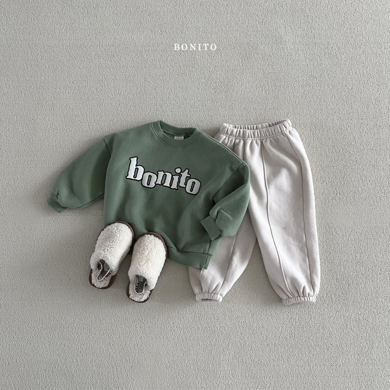Bonito - Korean Baby Fashion - #babyootd - Fleece Strap Jogger Pants - 3