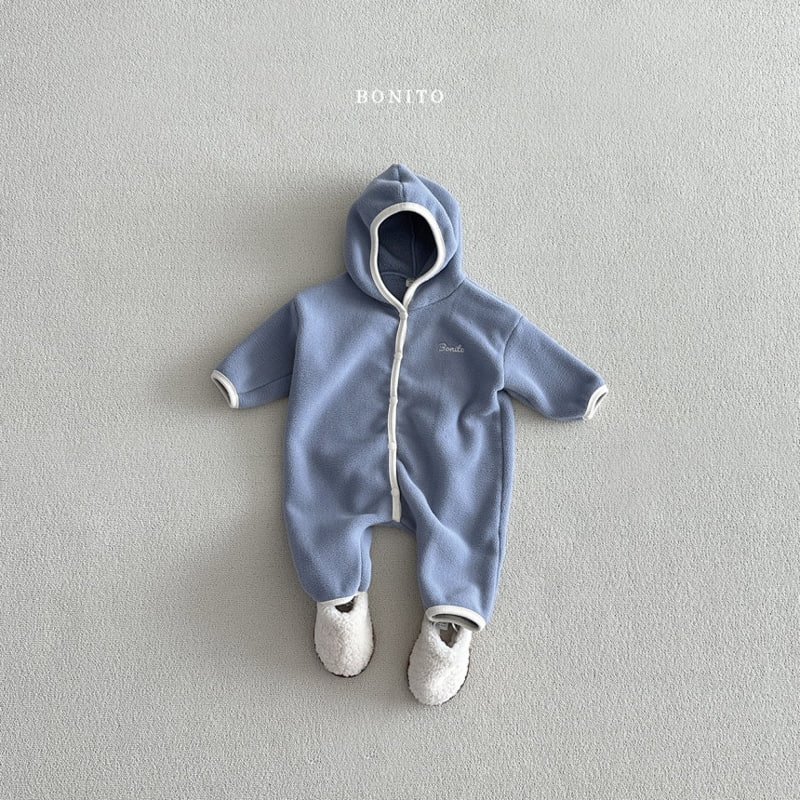 Bonito - Korean Baby Fashion - #babywear - Soft Binding Hooded Suit - 8