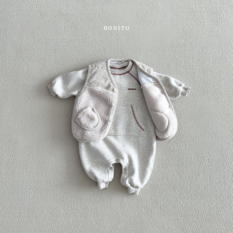 Bonito - Korean Baby Fashion - #babywear - Stitch Kangaroo Suit - 8