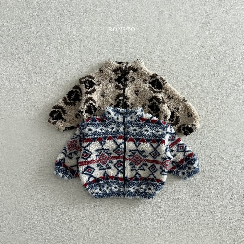 Bonito - Korean Baby Fashion - #onlinebabyboutique - Inca Dumble Zip-up Jacket