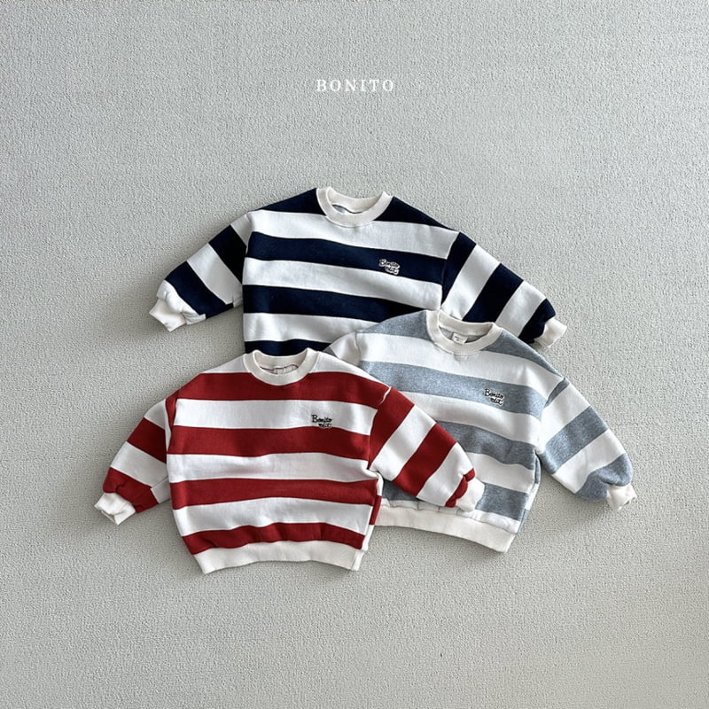 Bonito - Korean Baby Fashion - #smilingbaby - Stripe Sweatshirts