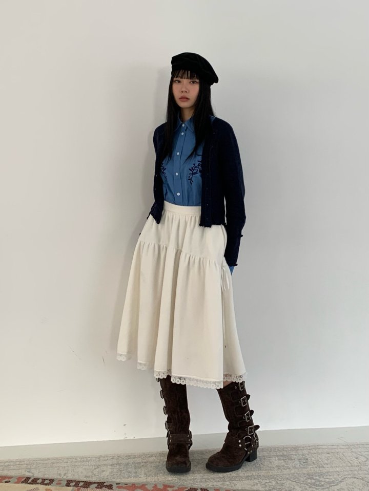 Bricklane - Korean Women Fashion - #pursuepretty - Fleece Ribbon Skirt - 8