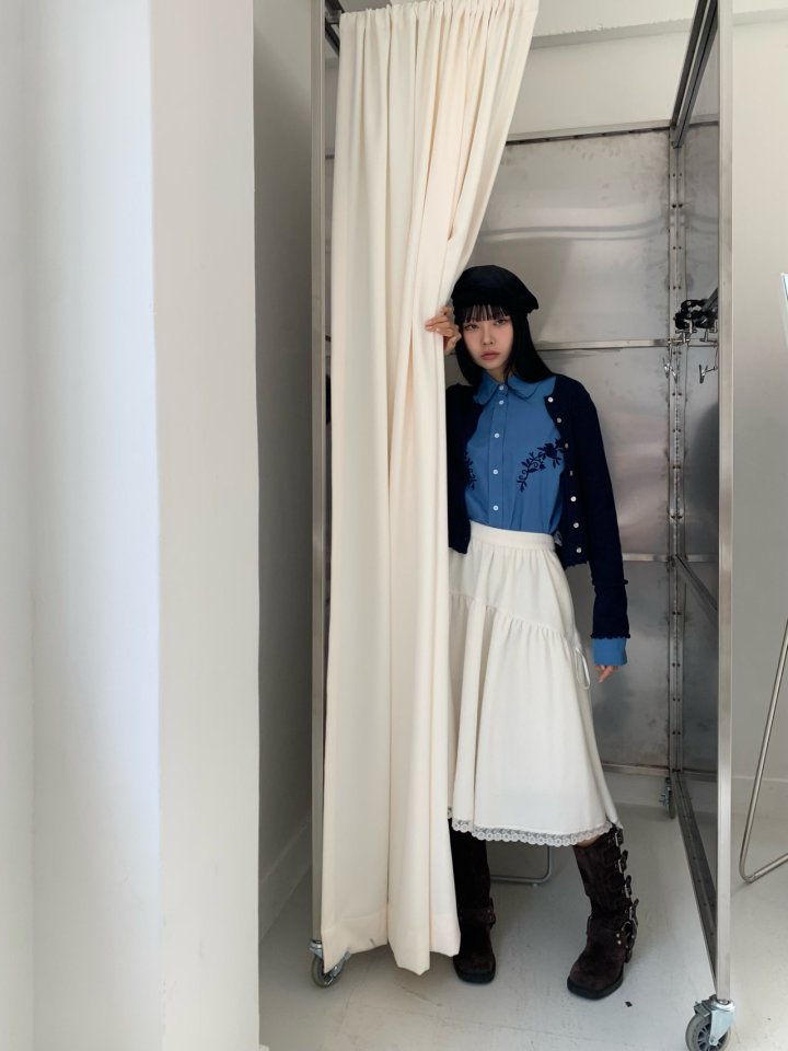 Bricklane - Korean Women Fashion - #shopsmall - Fleece Ribbon Skirt - 11