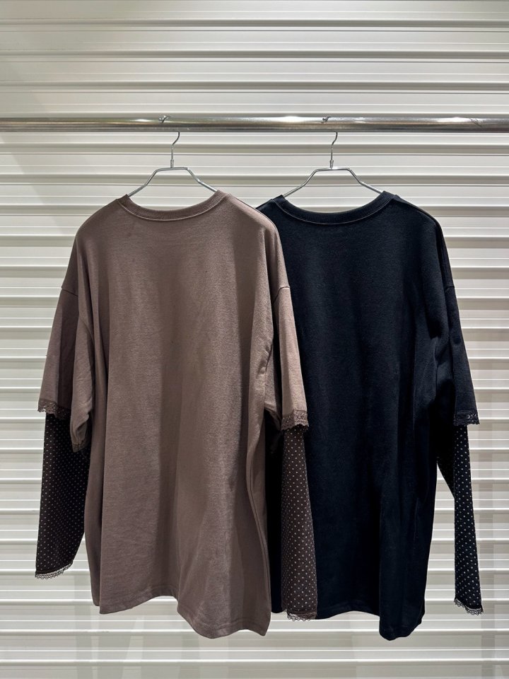 Bricklane - Korean Women Fashion - #thatsdarling - Dot Layered Tee