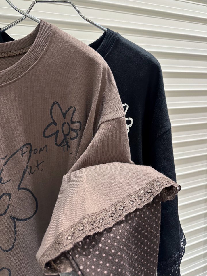 Bricklane - Korean Women Fashion - #thelittlethings - Dot Layered Tee - 2