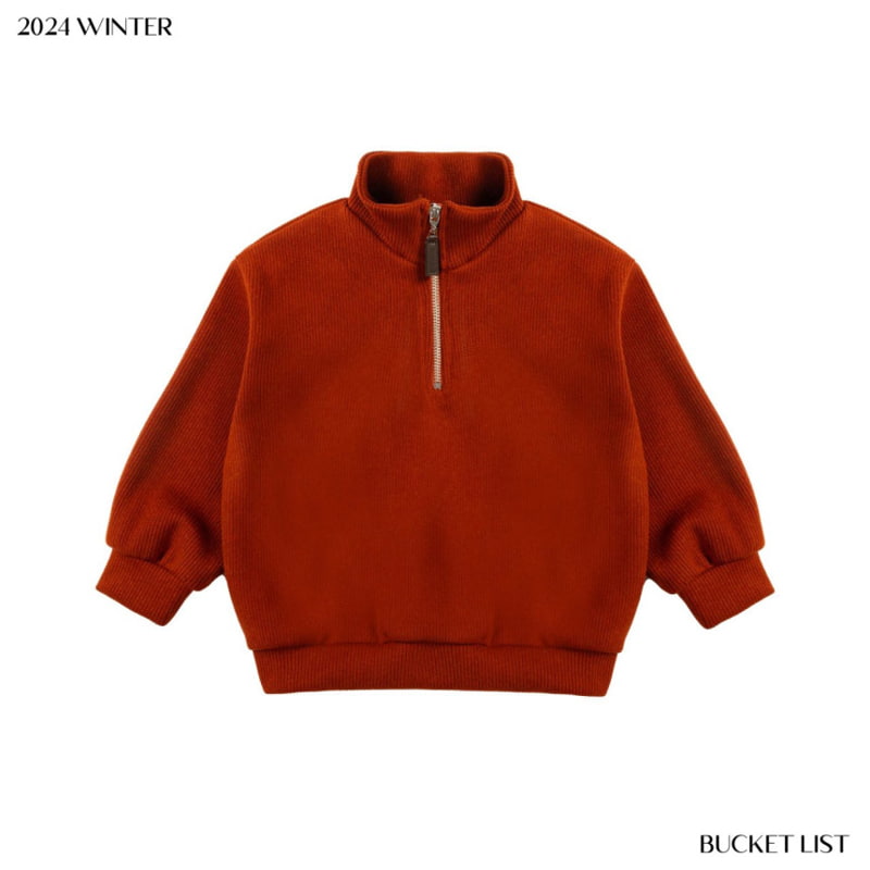 Bucket List - Korean Children Fashion - #Kfashion4kids - Knit Half Zip-up - 2