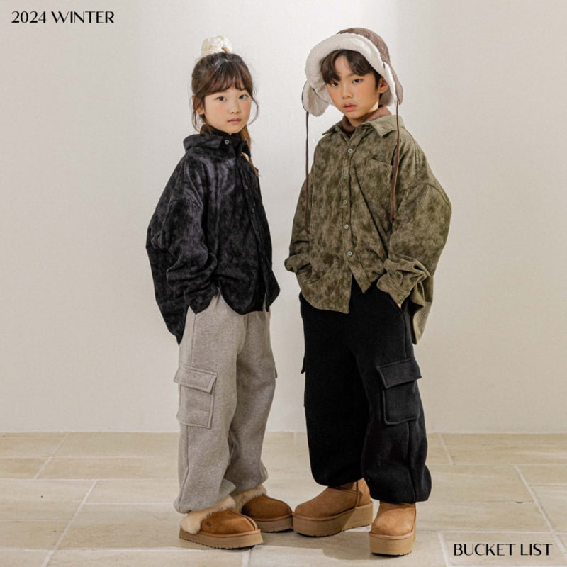 Bucket List - Korean Children Fashion - #designkidswear - Vintage Corduroy Shirt - 3