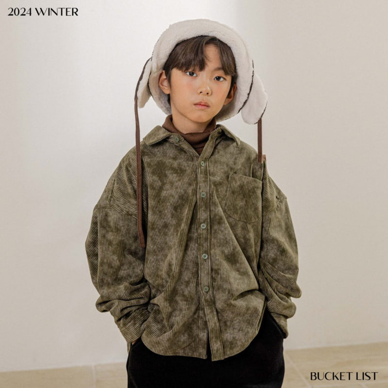 Bucket List - Korean Children Fashion - #kidzfashiontrend - Vintage Corduroy Shirt - 8
