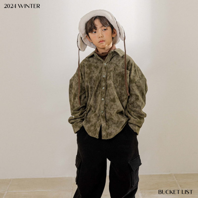 Bucket List - Korean Children Fashion - #littlefashionista - Vintage Corduroy Shirt - 10