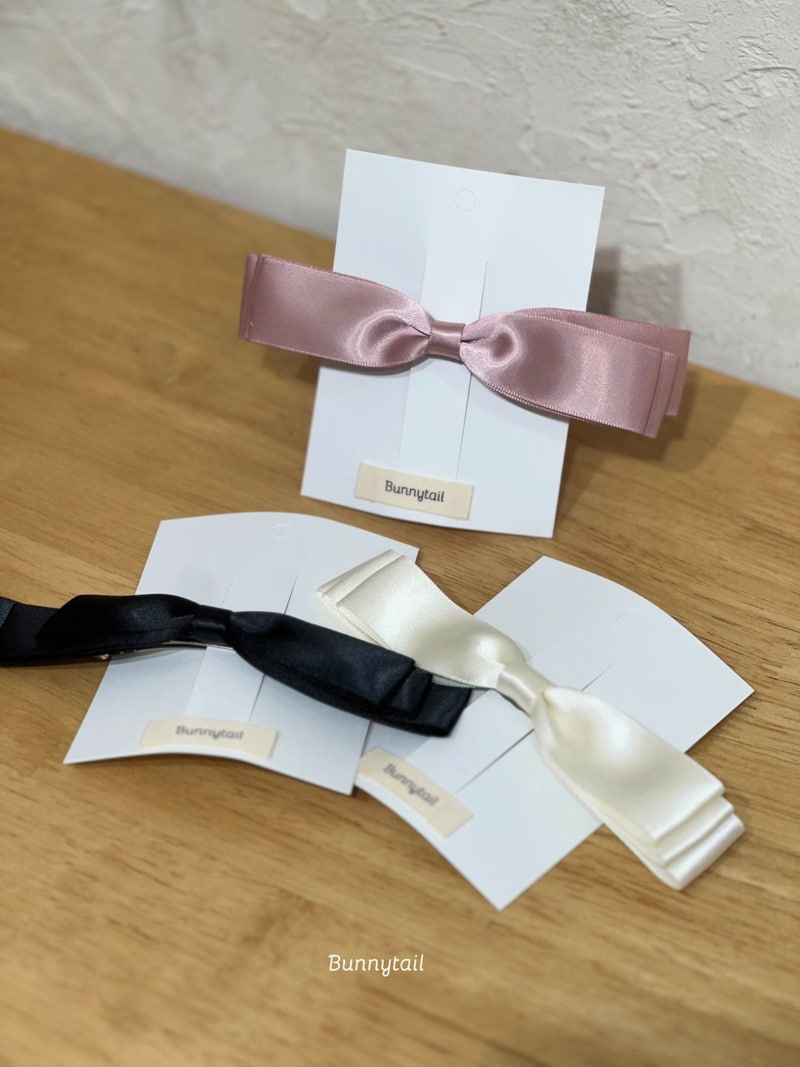 Bunnytail - Korean Baby Fashion - #babyboutique - Shine Ribbon Hairclip - 6
