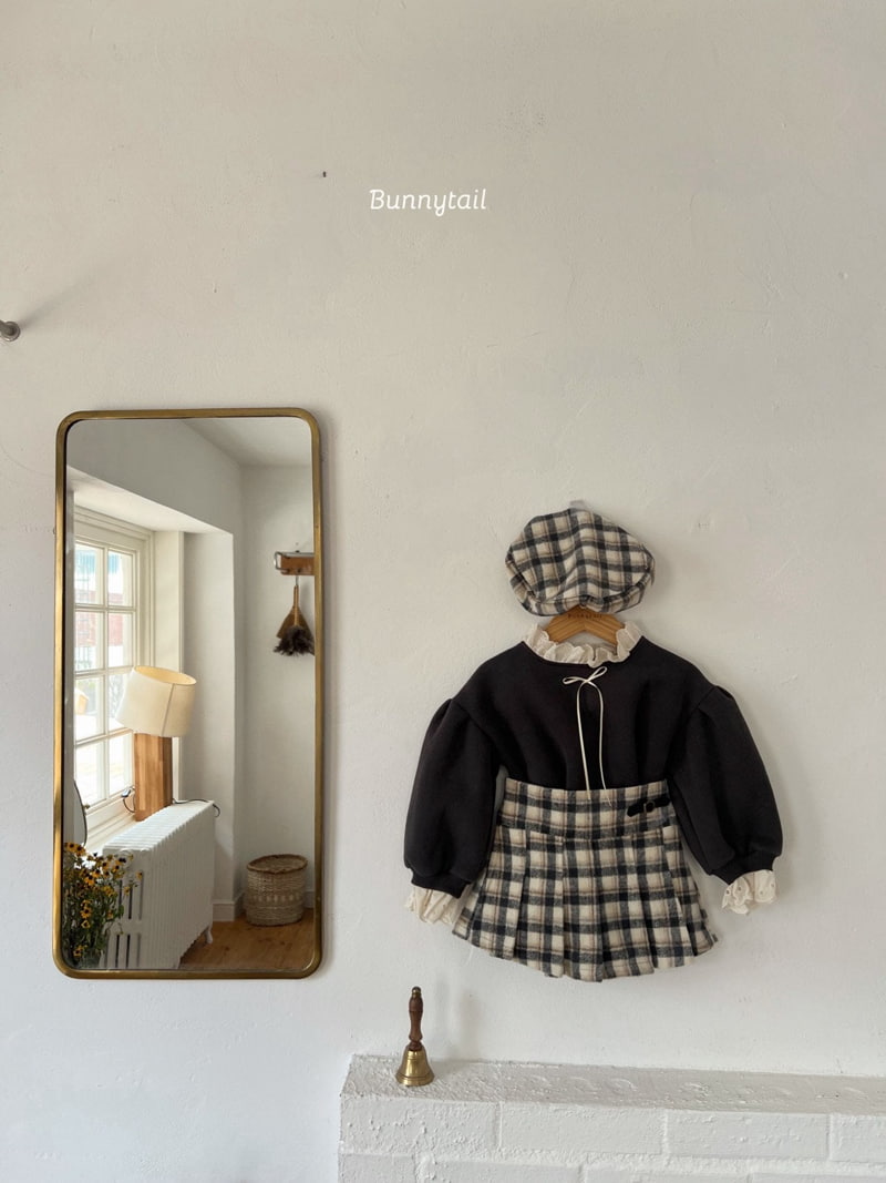Bunnytail - Korean Baby Fashion - #babylifestyle - Jenny Check Beret - 3