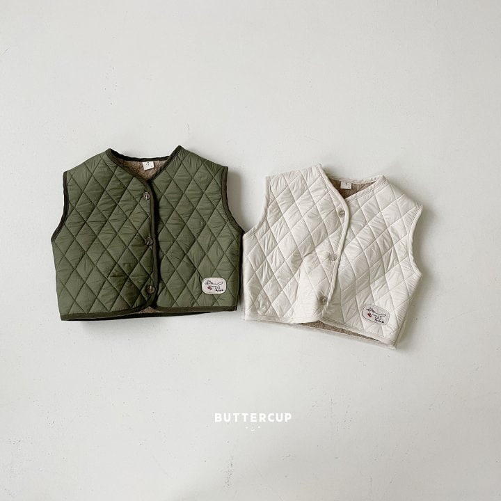 Buttercup - Korean Children Fashion - #childofig - My Cat Quilted Vest - 8