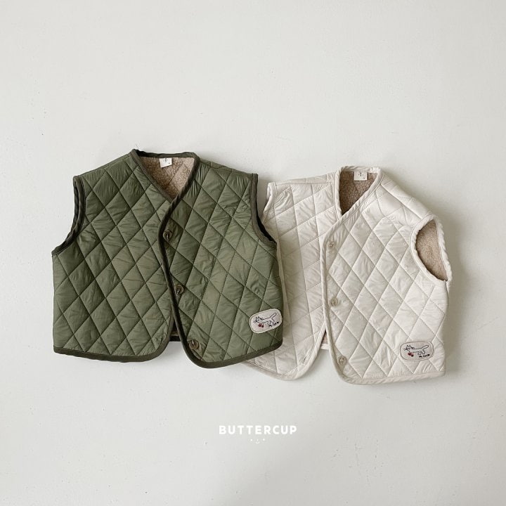 Buttercup - Korean Children Fashion - #littlefashionista - My Cat Quilted Vest