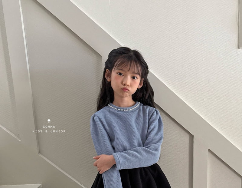 Comma - Korean Children Fashion - #kidsshorts - Pearl Tee