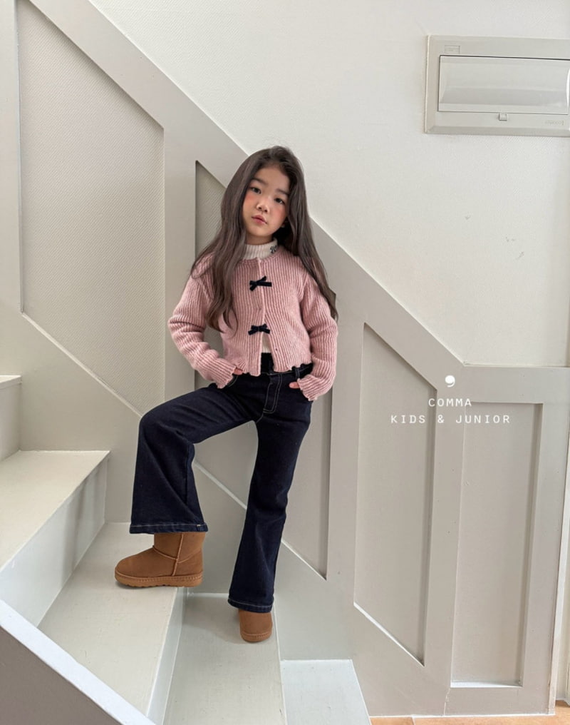 Comma - Korean Children Fashion - #littlefashionista - Ribbon Cardigan - 2
