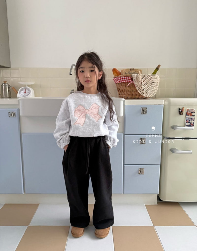 Comma - Korean Children Fashion - #prettylittlegirls - Ribbon Sweatshirts - 4
