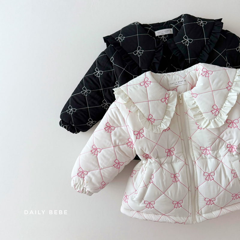 Daily Bebe - Korean Children Fashion - #childofig - Ribbon Collar Padding
