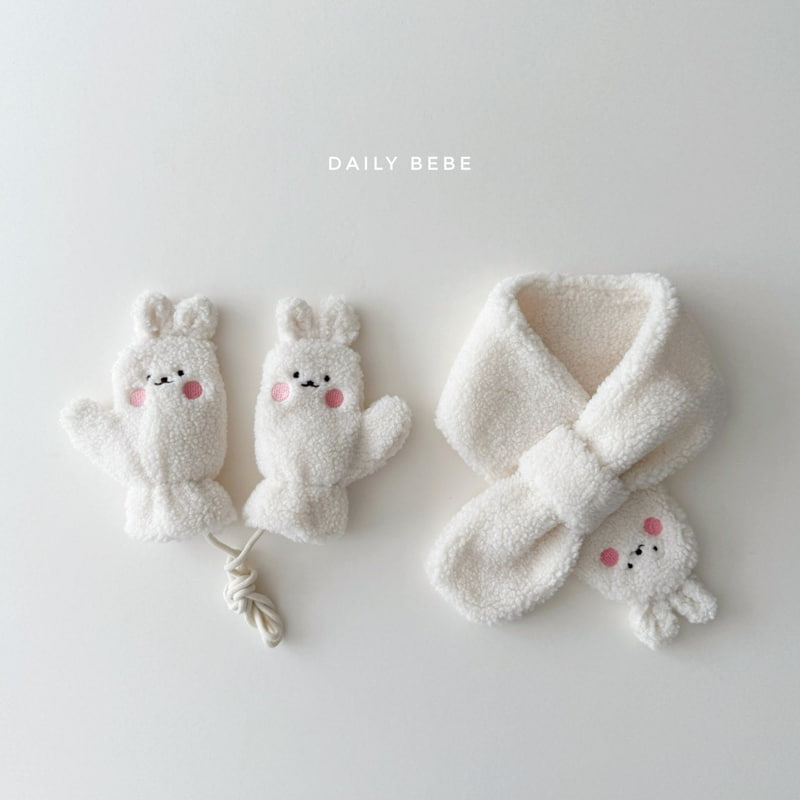 Daily Bebe - Korean Children Fashion - #childrensboutique - Gloves & Muffler Set - 3