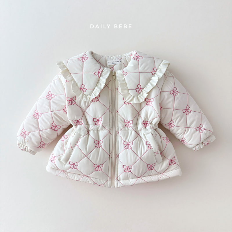 Daily Bebe - Korean Children Fashion - #designkidswear - Ribbon Collar Padding - 4