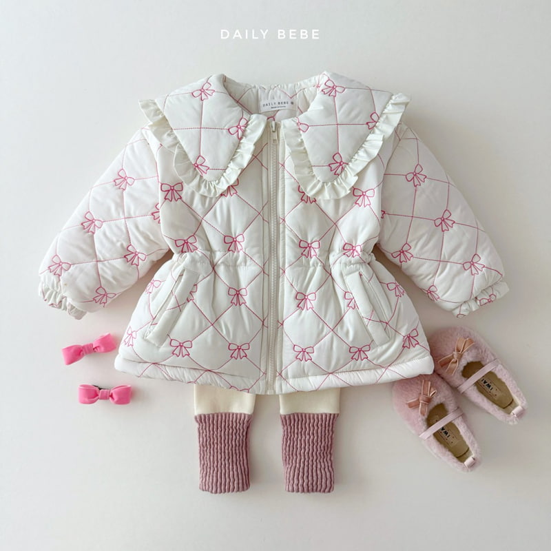 Daily Bebe - Korean Children Fashion - #fashionkids - Ribbon Collar Padding - 5