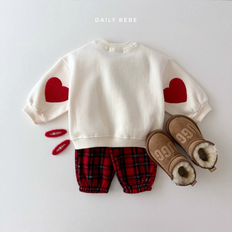 Daily Bebe - Korean Children Fashion - #kidsstore - Heart Bookle Sweatshirts - 10