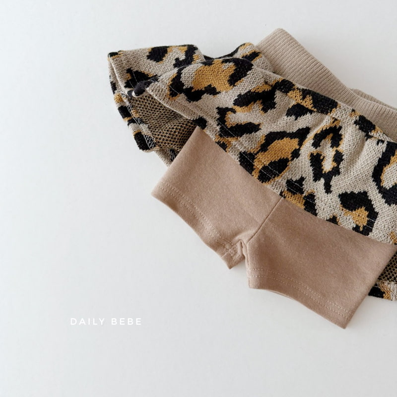 Daily Bebe - Korean Children Fashion - #minifashionista - Leopard Skirt Set - 8