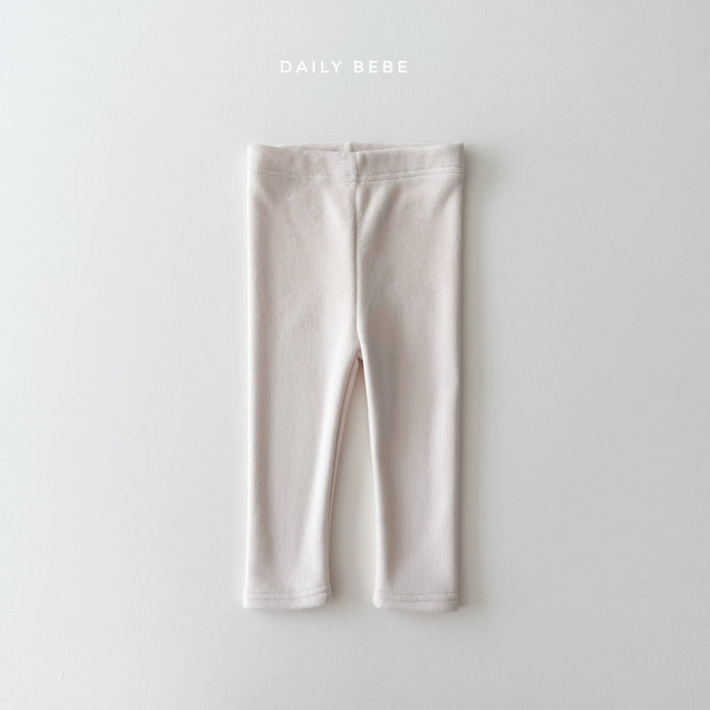 Daily Bebe - Korean Children Fashion - #minifashionista - Mink Basic Leggings - 5