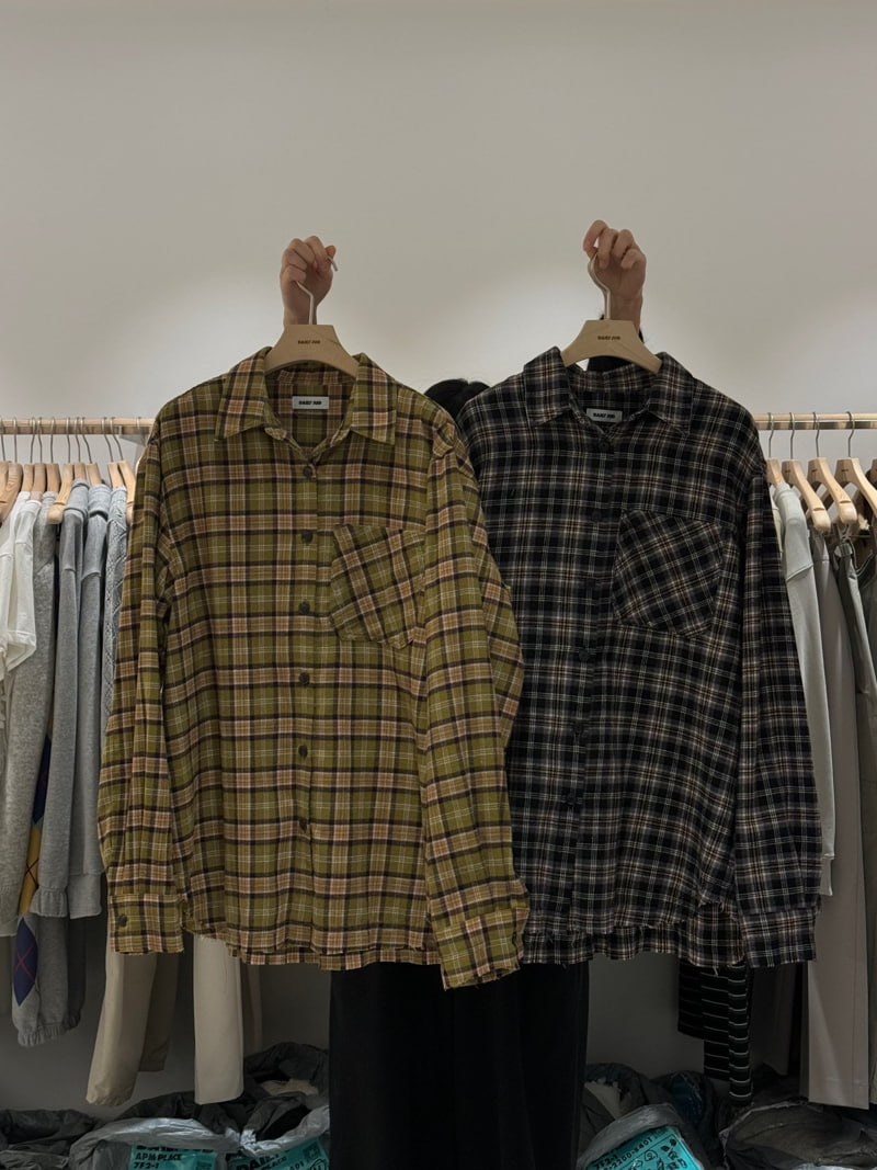 Dailyjud - Korean Women Fashion - #shopsmall - Easy Check Shirt - 11