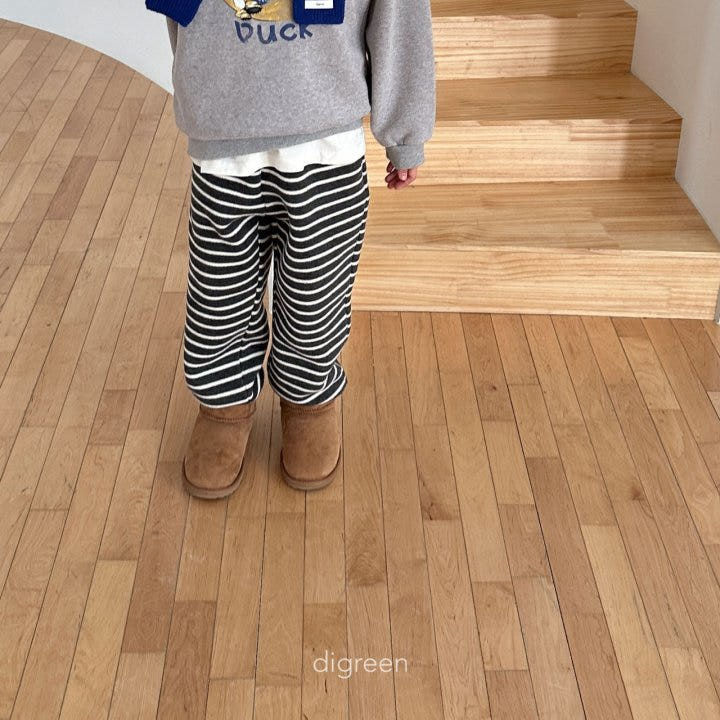 Digreen - Korean Children Fashion - #kidsstore - Stripe Pants - 2