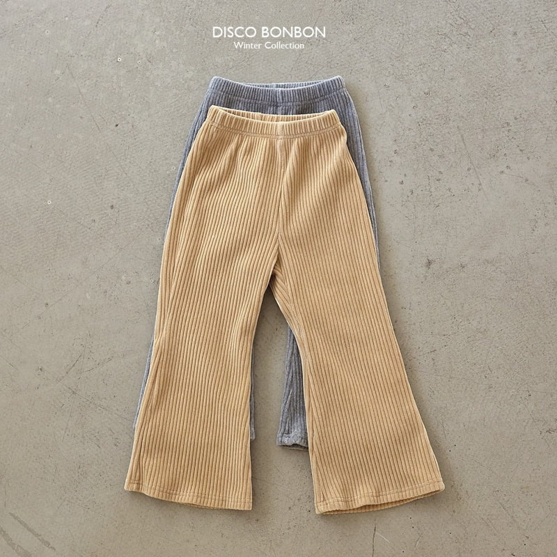 Disco Bonbon - Korean Children Fashion - #littlefashionista - Veloa Bootcut Pants