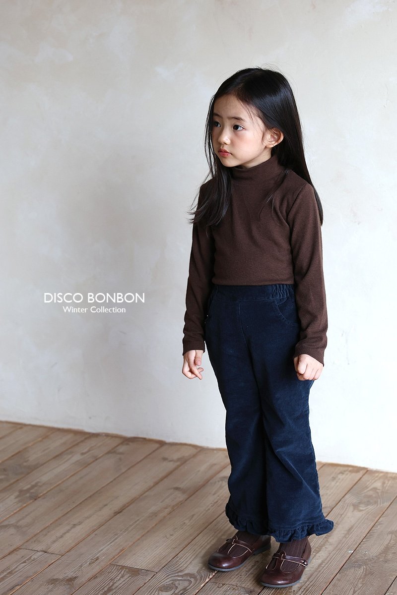 Disco Bonbon - Korean Children Fashion - #prettylittlegirls - Span Corduroy Frill Pants - 5