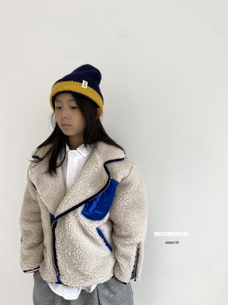 Dress Monster - Korean Children Fashion - #kidsstore - Sherpa Rider Jacket - 11