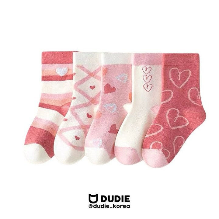 Dudie - Korean Children Fashion - #kidsstore - Heart Bell Socks