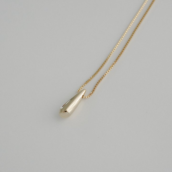 Eeiitt - Korean Women Fashion - #momslook - Water Drop Long Necklace - 5