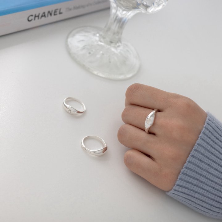 Eeiitt - Korean Women Fashion - #momslook - Triple Point Ring - 6