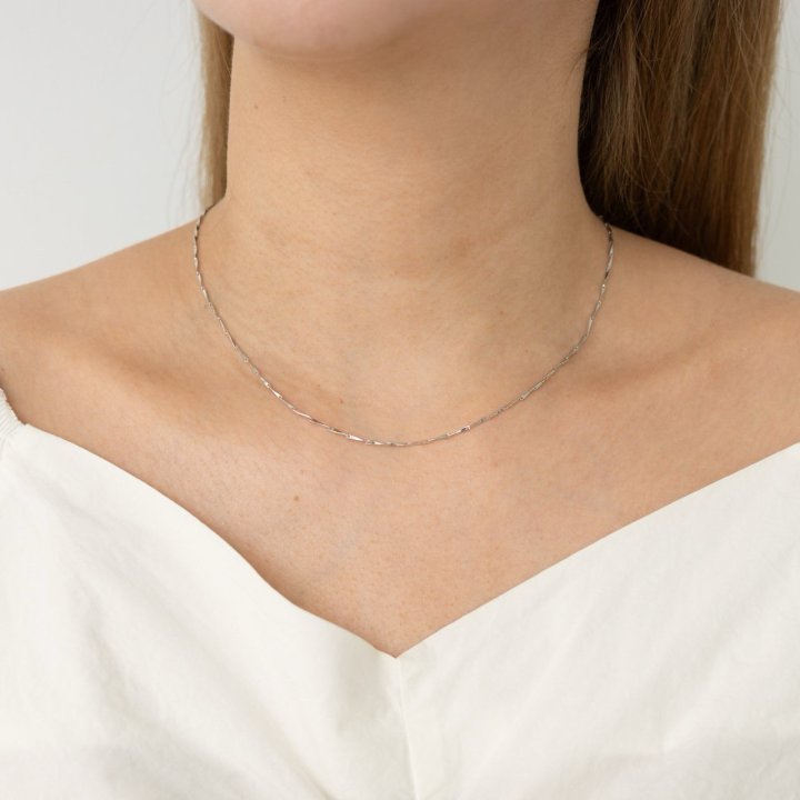 Eeiitt - Korean Women Fashion - #momslook - Brass Simple Chain Necklace - 6