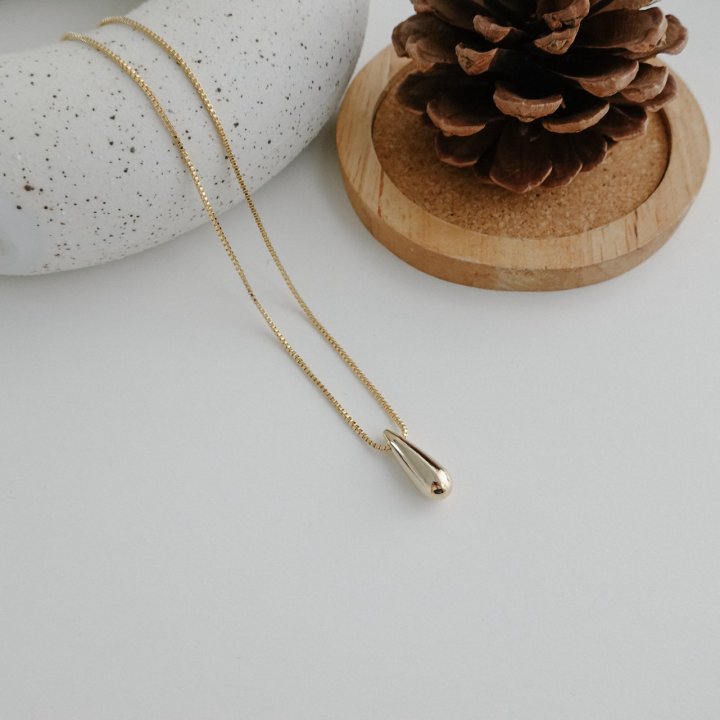 Eeiitt - Korean Women Fashion - #thatsdarling - Water Drop Long Necklace - 3