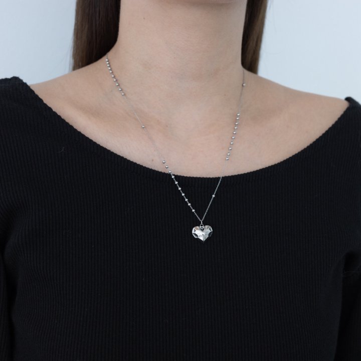 Eeiitt - Korean Women Fashion - #womensfashion - Clover Surgical Heart Necklace - 10