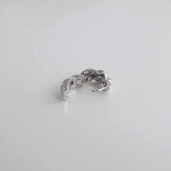 Eeiitt - Korean Women Fashion - #womensfashion - Volume Loaf Twist Earring - 6