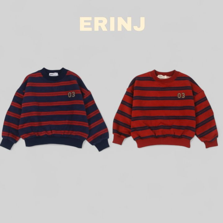 Erin J - Korean Children Fashion - #kidsstore - 03 Stripe Sweatshirt