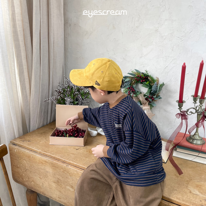Eyescream - Korean Children Fashion - #childofig - Ground Stripe Tee with Mom - 11