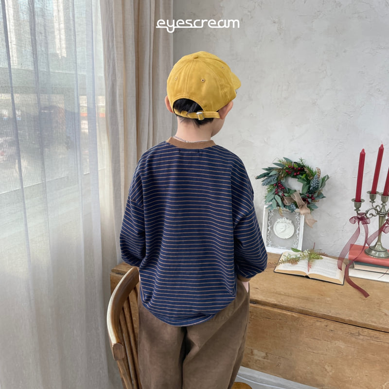 Eyescream - Korean Children Fashion - #childofig - Ground Stripe Tee with Mom - 12
