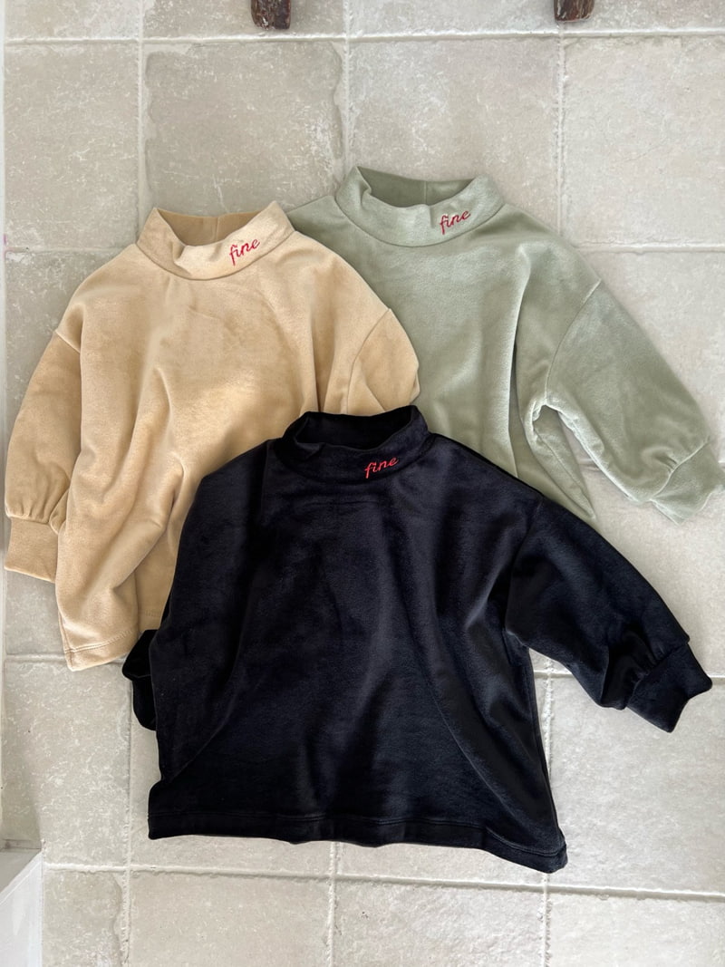 Fine-Studio - Korean Children Fashion - #designkidswear - Mink Mockneck Tee - 11