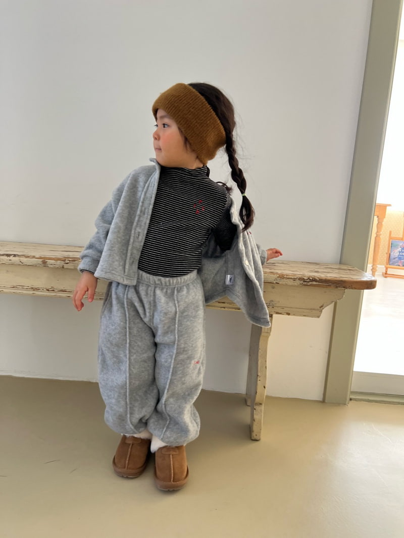 Fine-Studio - Korean Children Fashion - #prettylittlegirls - Fleece Cardigan - 6
