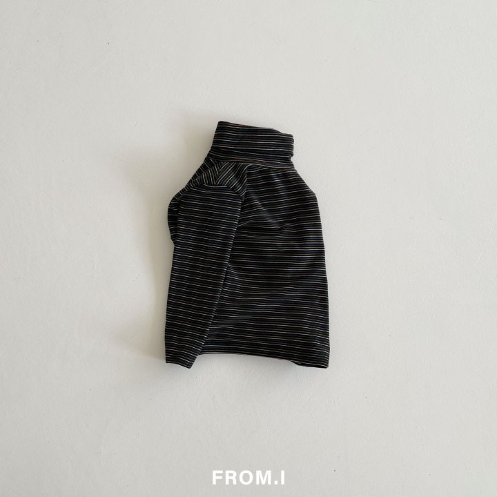 From I - Korean Children Fashion - #childofig - Stripe Turtleneck Tee - 3