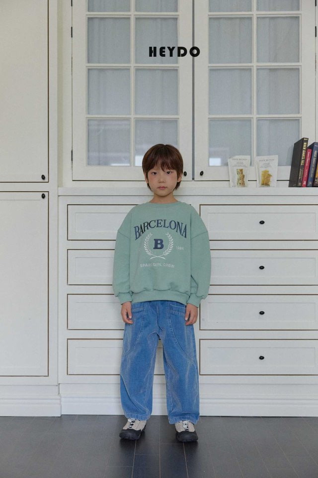 Heydo - Korean Children Fashion - #magicofchildhood - Velvet Wide Denim Pants - 6