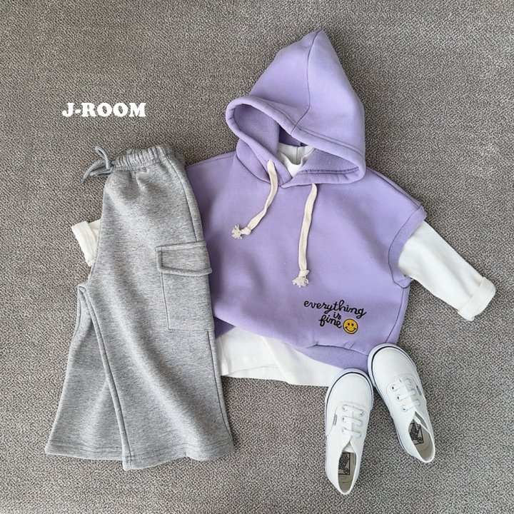 J-Room - Korean Children Fashion - #childofig - Lettering Embroidery Hood Vest - 7