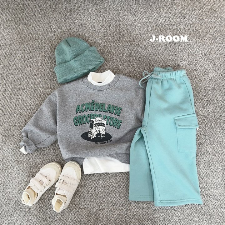 J-Room - Korean Children Fashion - #fashionkids - Fleece Cargo Wide Pants - 8